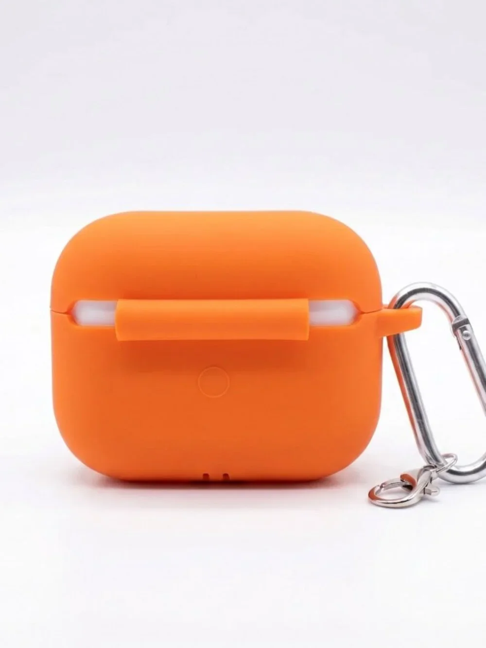 Orange Silicone AirPods Pro Case with Keychain
